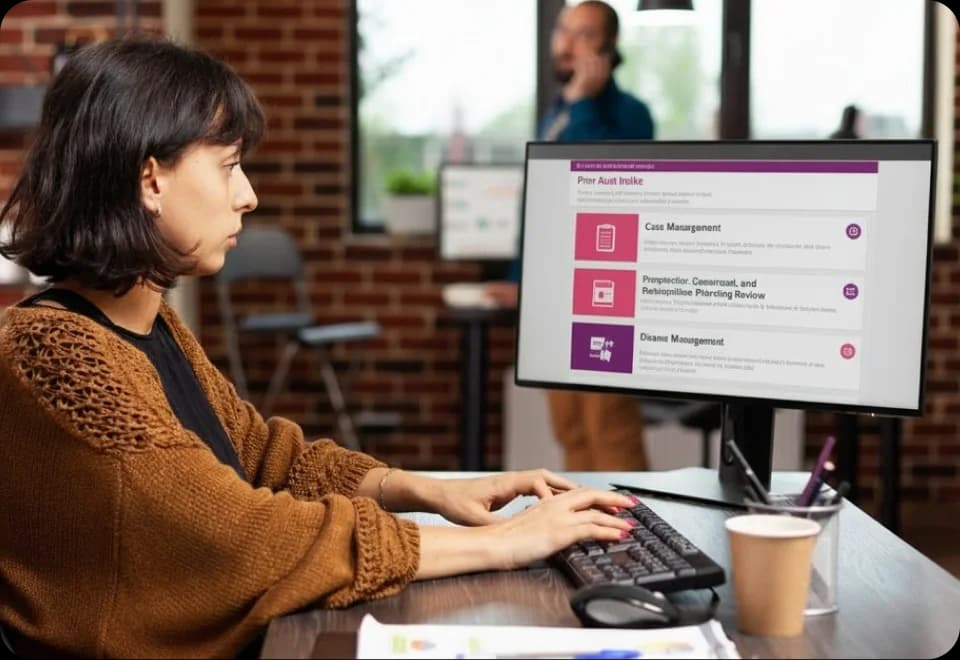 Review cases. Assess medical appropriateness with data-driven techniques. Lower healthcare cost.